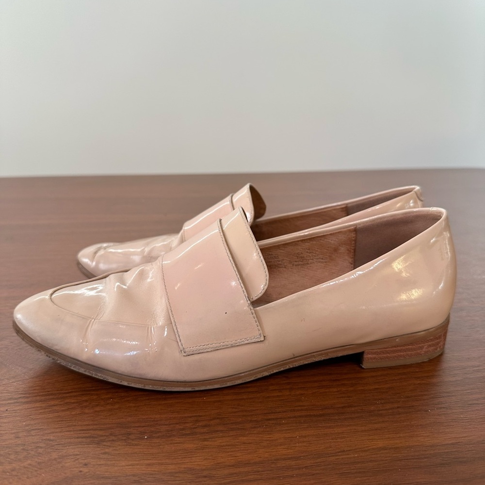 Women’s Halogen Cream Nude Genuine Leather Loafers